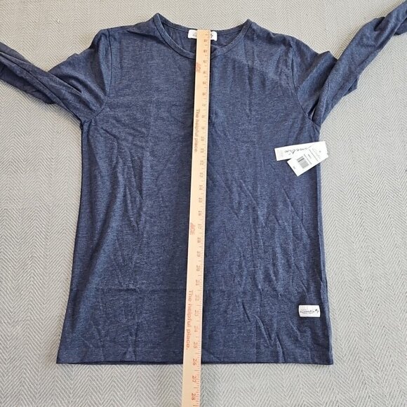 Kinetix Casual Luxury Men's Long Sleeve Henley Size Small Heather Navy NWT - Picture 10 of 13